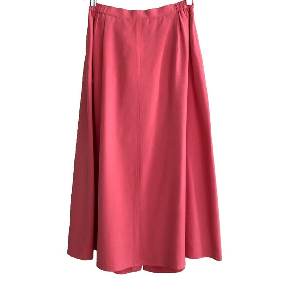 Talbots Pure Silk Skirt Set Sz 10-12 Y2k Elegant 2 Piece Tank Top & Skirt - Picture 9 of 15